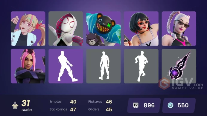 [PC/PSN/XBOX] 31 skins | Snap | Paradigm (Reality-659) | Twyn | Malik | Darth Vader | Spider-Gwen | Tectonic Komplex | Polar Peely | 