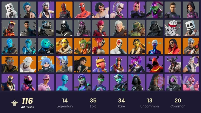 [ALL PLATFORMS]-116 SKIN-150K V-B SPEND-Arcane Jinx OG-Raptor-Velocity-Joltara-Red Knight-Marsha-Marshmello-FULL ACCESS-