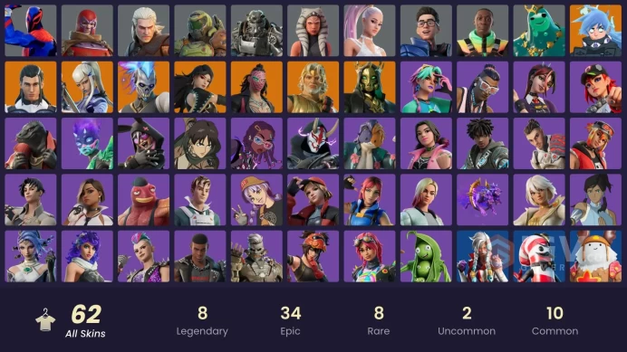 [PC/PSN/NINTENDO] 62 skins | Eren Jaeger | Collector Kado Thorne | Magmatic Mizuki | Immortal Form | Rococo Cloak-omsh1276