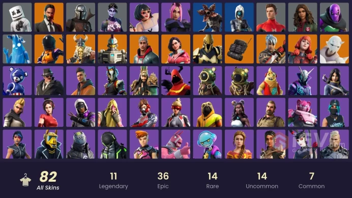 [ALL PLATFORMS] -82 SKIN-World Warrior OG-Demogorgon OG-John Wick-102.000 VB SPEND-Magnus-Marshmello-FULL ACCESS-