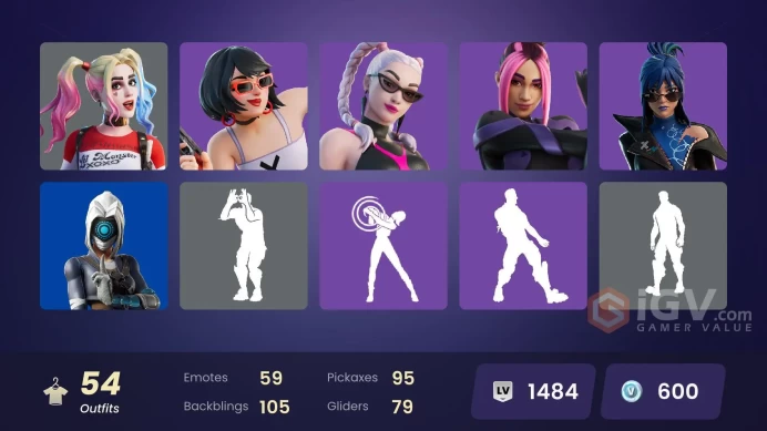 [ALL PLATFORMS]-54 SKIN-Reaper-Darth Vader-Slayer Juice WRLD-Harley Quinn OG-The Weeknd Combat-FULL ACCESS-