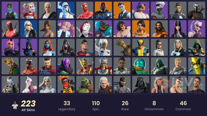 [PC/PSN/XBOX] 223 skins | Gold Midas | Gold Brutus | Electri-claw | Rage | Verve | Astroworld Cyclone | Squad Sailmsh1201