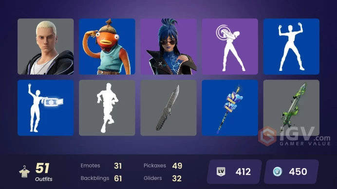 [ALL PLATFORMS]-51 SKIN-20K V-B SPEND-Fishstick-Spectra Knight-Spider-Man (Miles Morales)-Slim Shady-Khaby Lame-Goku Black-FULL ACCESS-