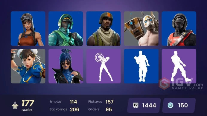[ALL PLATFORMS]177 SKIN-Stealth Reflex OG-REFLEX-Psycho Bandit OG-Anakin Skywalker-Ninja Knight Batman-Chun-Li-Games Manager-FULL ACCESS-