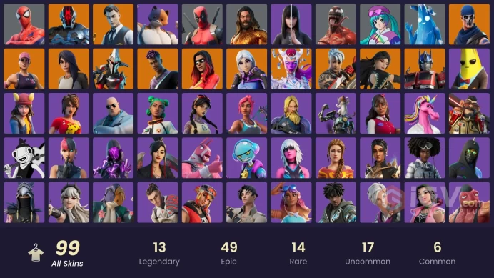 [PC/XBOX/NINTENDO] 99 skins | OG STW | Aura | Candy Axe | Harley Hitter | Star Wand | Get Griddy | Brite Bomber | Ice Breaker ZAK254