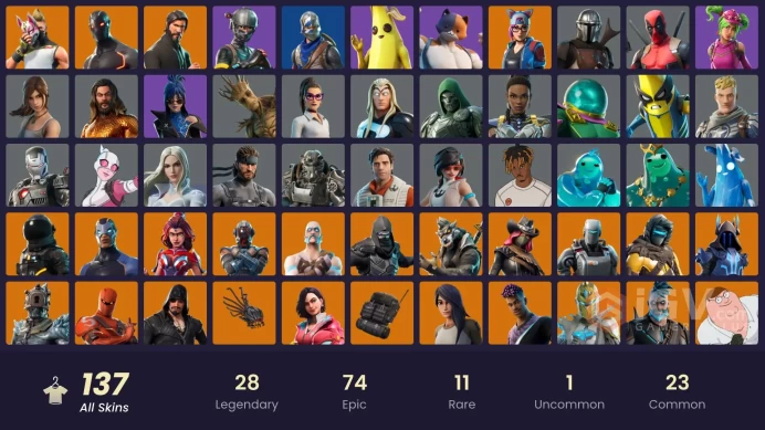 [ALL PLATFORMS]-137 SKIN-The Reaper-Elite Agent-Blue Squire-Omega-Drift-Take The L-FULL ACCESS-