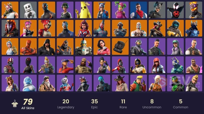PC,PSN,XBOX 79 SKINS FA - TRAILBLAZER - ROGUE AGENT - TRICERA OPS - LUCKY RIDER - ELEVEN - MILES MORALES - COBALT SNOWFOOT - CATWOMAN ZERO RK
