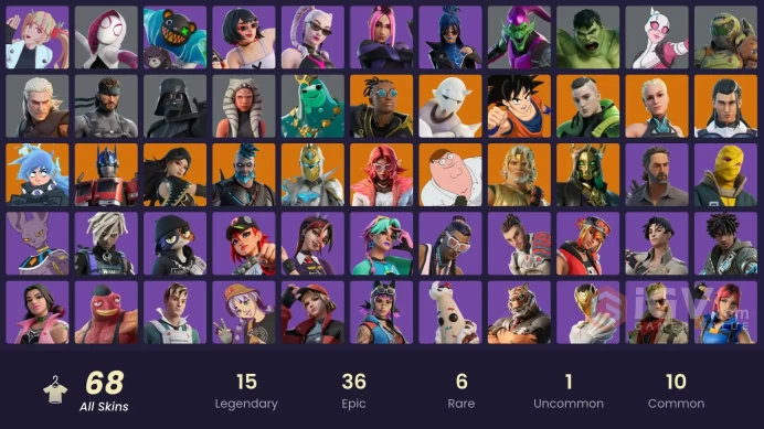 [PC/PS/NINTENDO] 68 skins | Son Goku | Green Goblin | Optimus Prime ...