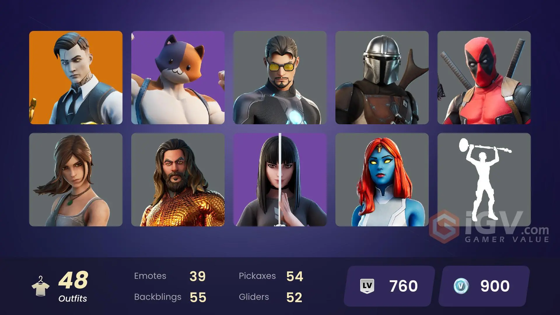 [PC/PSN/XBOX] 48 skins | Lara Croft | Tony Stark | Mystique ...