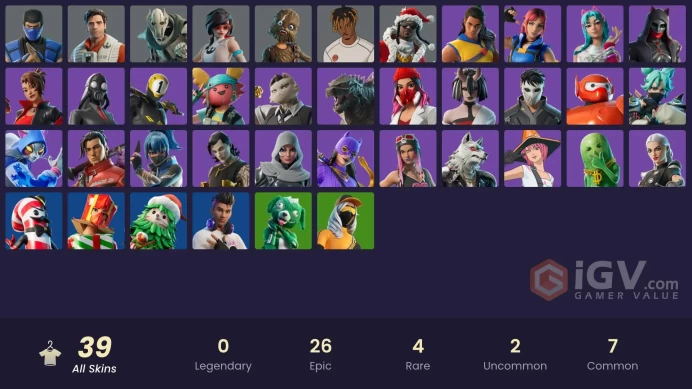 [ALL PLATFORMS 39 Skins | Apprentice Evie | General Grievous | Poe Dameron | Wookiee Team Leader | Sub-Zero (MK3) | Slayer Juice WRLD ]