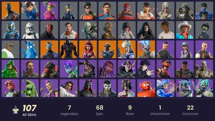 [ALL PLATFORMS]-105 SKIN-OMEGA-Blue Team Leader-Ryu-Rick Grimes-Chun-Li-FULL ACCESS/LIFE TIME WARRANTY