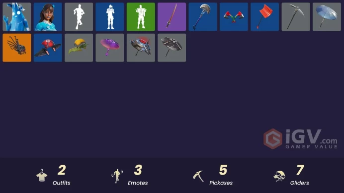[PC/PSN/XBOX] 2 skins | Polar Peely | Blizzabelle | Kata-Pack | Ancestral Bloom | Lil' Black Heart | Blade of the Waning Moon | 200 VB