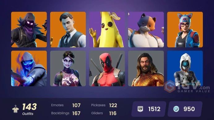[ALL PLATFORMS]-143 SKIN-129K V-B SPEND-Shogun OG-Rogue Agent-Tempest-Spider Knight-TNTina-Captain America-FULL ACCESS/LIFE TIME WARRANTY