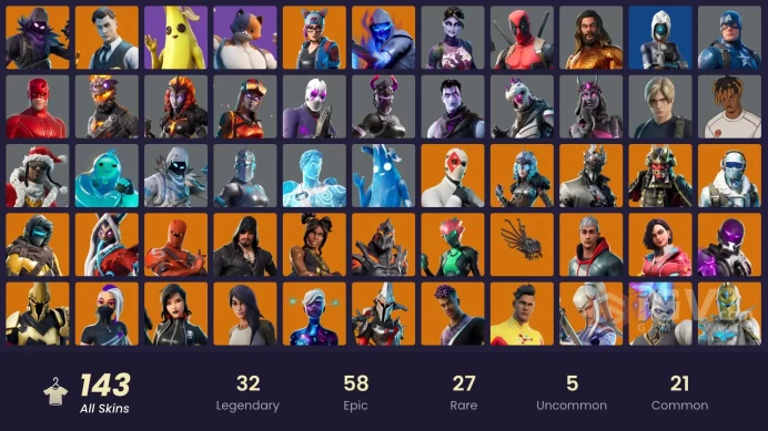 [ALL PLATFORMS]-143 SKIN-129K V-B SPEND-Shogun OG-Rogue Agent-Tempest-Spider Knight-TNTina-Captain America-FULL ACCESS/LIFE TIME WARRANTY