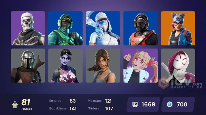 [ALL PLATFORMS]-81 SKIN-Stealth Reflex OG-Surf Strider-Reflex-Skull Trooper-FULL ACCESS / LIFE TIME WARRANTY