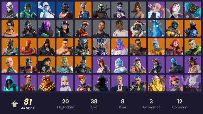 [ALL PLATFORMS]-81 SKIN-Stealth Reflex OG-Surf Strider-Reflex-Skull Trooper-FULL ACCESS / LIFE TIME WARRANTY
