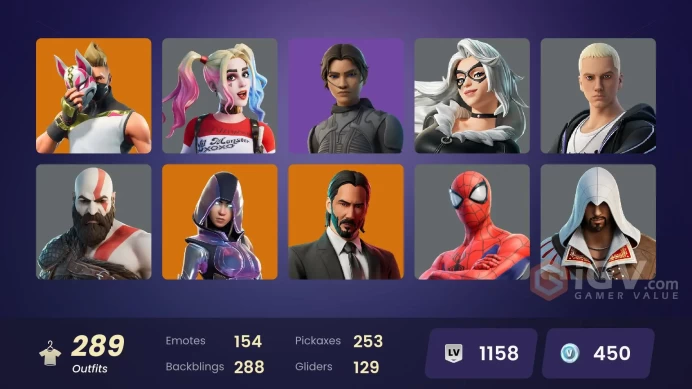 [ALL PLATFORMS]-289 SKIN-350K V-B SPEND-Kratos-Leviathan Axe-John Wick-Aloy-Glow-Ryu-Master Chief-LeBron James-FULL ACCESS/LIFE TIME WARRANTY