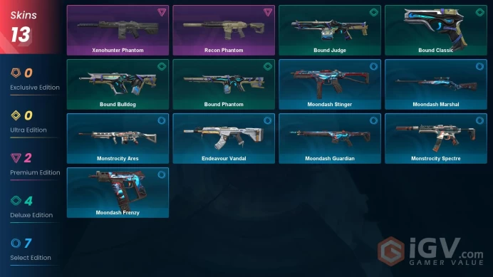 EUROPE 24 LVL / ~ 4,425 VP Inventory value / INSTANT DELIVERY / Xenohunter Phantom Recon Phantom Bound Judge Bound Bulldog BoundEndeavour Vandal
