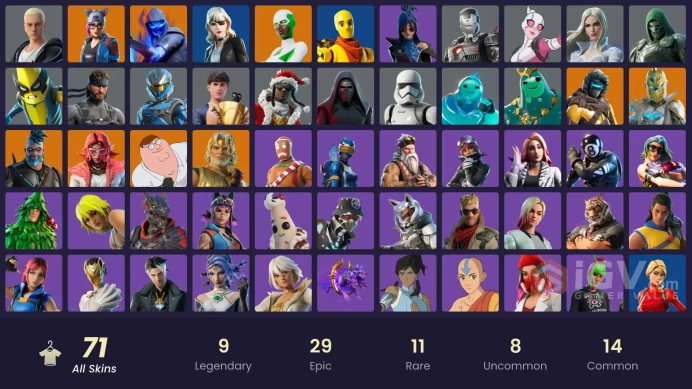 [PC/XBOX/NINTENDO] 69 skins | Take The Elf | Nanner Ringer | Astroworld Cyclone | Siren | Kylo Ren | Spectra Knightmsh1102