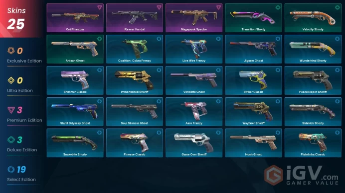 [AP] - SKINS 25- Oni Phantom - Magepunk Spectre - Reaver Vandal - FULL ACCESS - INSTANT DELIVERY
