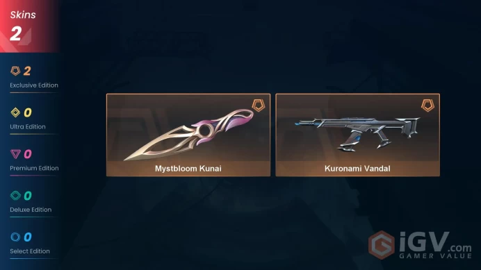 Na-Usa-Can | Mystbloom Kunai | Kuronami Vandal | 2 Skins | Level 20 | Full Access