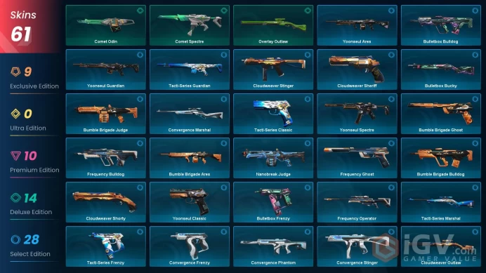 [EU\TURKEY] - SKINS 61 - KNIFE 5 - Champions 2024 Phantom - RGX 11z Pro Karambit - Champions 2024 Blade - FULL ACCESS - INSTANT DELIVERY