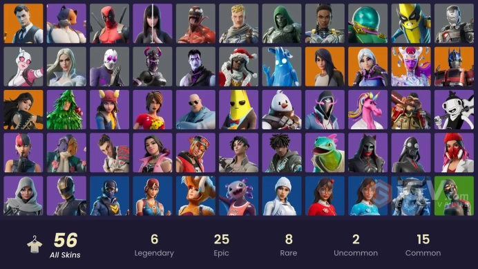 [PSN/XBOX/PC] 56 skins | Gold Midas | Torin | Era | The Cube Queen | Optimus Prime | Gear Specialist Maya | Dark Wild Card | Dark Jonesy| 150 VB