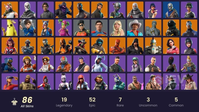 [ALL PLATFORMS]-86 SKIN-Sparkle Specialist OG-The Reaper OG-Blue Squire OG-Royale Knight OG-Elite Agent OG-Omega OG-Vertex-Oblivion-Chun-Li-