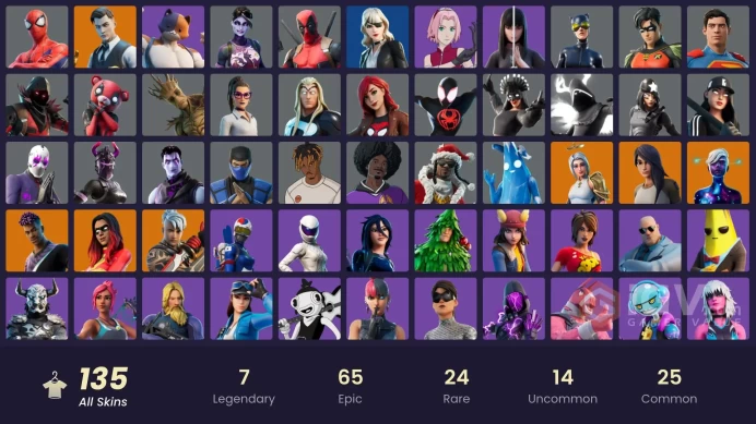[ALL PLATFORMS]-135 SKIN-90K VB SPEND-166 pickaxes -112 emotes-108 gliders-Unchained Ramirez OG-Catwoman Comic Book Outfit-Mogul Master (KOR)-