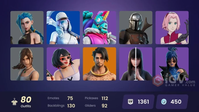 [ALL PLATFORMS]-80 SKIN-ARCANE JINX-Lara Croft-Sakura Haruno-Sasuke Uchiha-FULL ACCESS/LIFE TIME WARRANTY