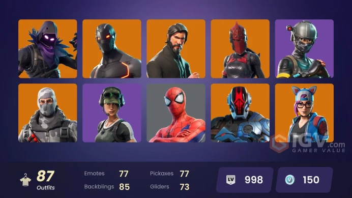 [PC/PSN/XBOX] 87 skins | OG STW | The Reaper | Take The L | Aura | Elite Agent | Raven | Omega | Dynamo | Laugh It UpLK57