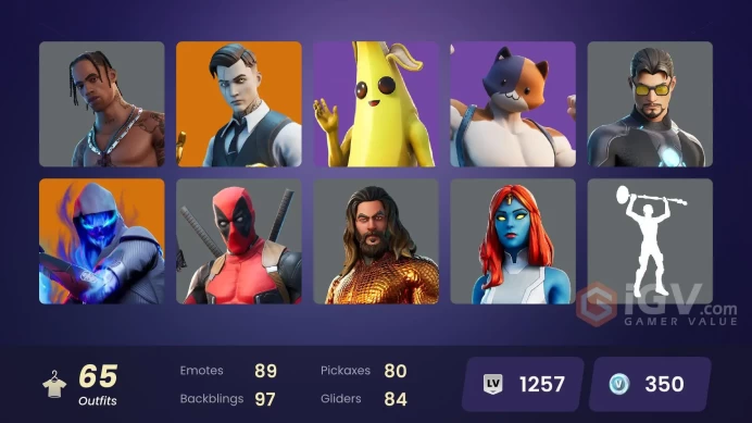 [ALL PLATFORMS] 65 skins | Travis Scott OG | Gold Midas | Cloud Striker | Ruin | Fade | Luxe | Catalyst | Rox | Blackheart |CHANGEABLE MAIL