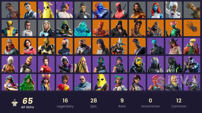[ALL PLATFORMS] 65 skins | Travis Scott OG | Gold Midas | Cloud Striker | Ruin | Fade | Luxe | Catalyst | Rox | Blackheart |CHANGEABLE MAIL