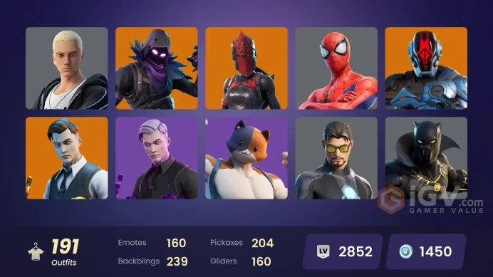 [All Platforms] 191 skins | Son Goku | Ronin | The Imagined | Midas | Red Knight | Hades | Tempest | The Origin | 500 VB | Parental Control
