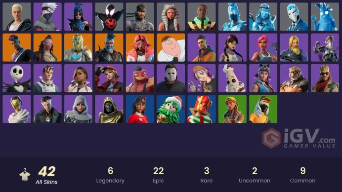 [ALL PLATFORMS]-42 Skin-84 pickaxes-71 emote-72 gliders-Michael Myers-Jack Skellington-Khaby Lame-Maverick-Kakashi Hatake-Aura-Full Access-