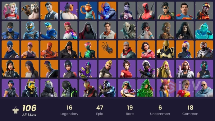 [ALL PLATFORMS]-106 Skin-Psycho Bandit OG-World Warrior OG-Merry Mint Axe OG-Ninja-Interceptor-Fishstick-Dynamo-FULL ACCESS-