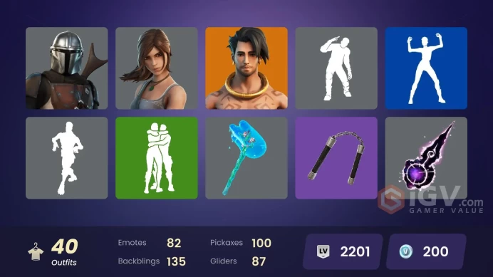 [All Platforms] 40 skins | Sultura | Raz | Predator | Joey | Kymera | Omegarok | Spectra Knight | Lara Croft | Santa Dogg | 200 VB