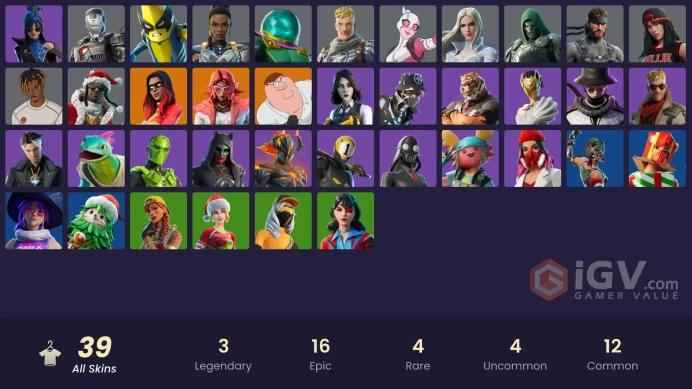 [ALL PLATFORMS]-39 Skin-41 emote43 gliders-65 pickaxes-Joltara-Red Roots Billie-Dynamo-Aura-FULL ACCESS-