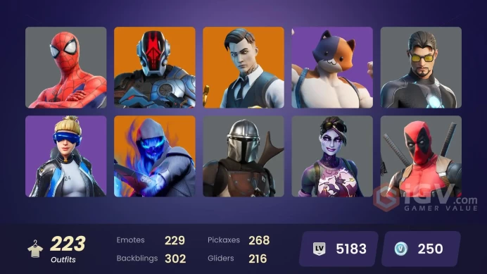 [All Platforms Available] 222 skins | Neo Versa | Gold Meowscles | Gold Brutus | Gold Midas | Gold Skye | Gold TNTina | Subzero Cryptic | 120 VB