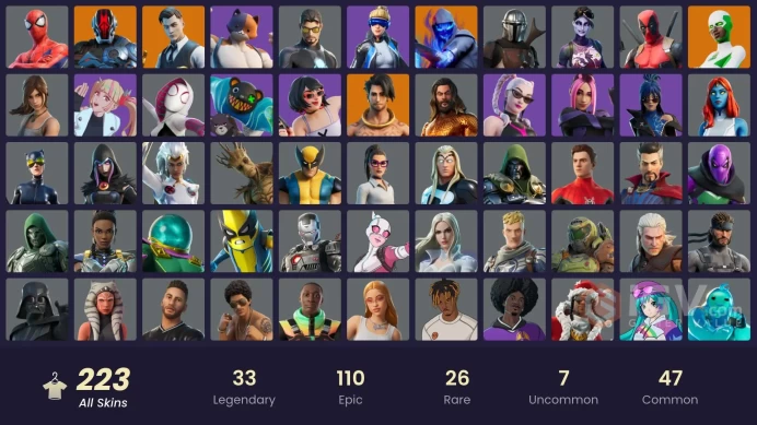 [All Platforms Available] 222 skins | Neo Versa | Gold Meowscles | Gold Brutus | Gold Midas | Gold Skye | Gold TNTina | Subzero Cryptic | 120 VB