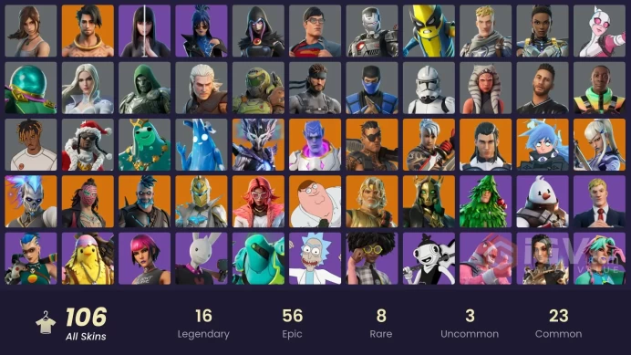 [All Platforms Available] 106 skins | Omegarok | Raz | Kado Thorne | The Ageless | Kymera | Spectra Knight | Mizuki | 1400 VB