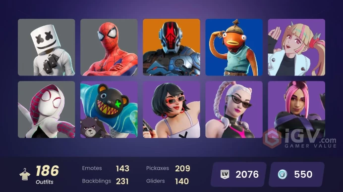 [All Platforms Available] 186 skins | Master Chief | Dummy Supreme | Ronin | The Imagined | Inferno | 500 VB