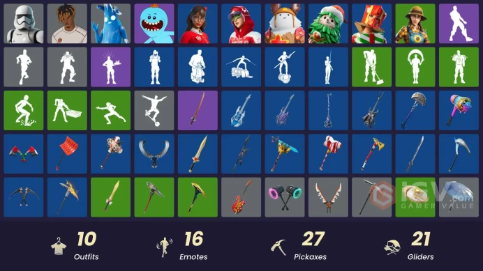 [PSN/PC] 10 skins | First Order Stormtrooper | Polar Peely | Slayer Juice WRLD | Mr. Meeseeks | Krisabelle | Holiday Boxy | 300 VB