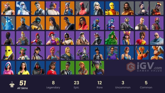 A531[PC/PSN/XBOX]51skins|Gold Midas|Rogue Agent|Gear Specialist Maya|Carbide|Lynx|Joltara|Drift|Zenith|Fade|Psylocke|Deadpool|Blaze