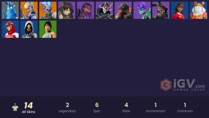 [PSN/XBOX/PC] 14 skins | Mizuki | Renzo the Destroyer | Polar Peely | Eren Jaeger | Stray | Imani | Mystica | Thunder | Highwire | 650 VB