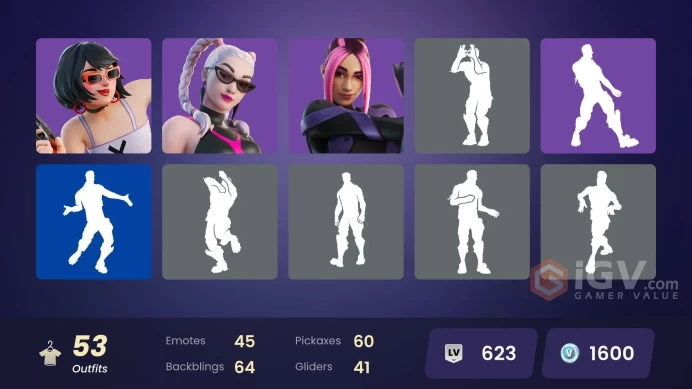 [PC] 53 SKINS | 1.600 VBUCKS! | FULL ACCES | LIFETIME WARRANTY | DARTH VADER | SNAP | LEBRON JAMES | CLOAKED SHADOW | TUNE SQUAD LEBRON | CHICA