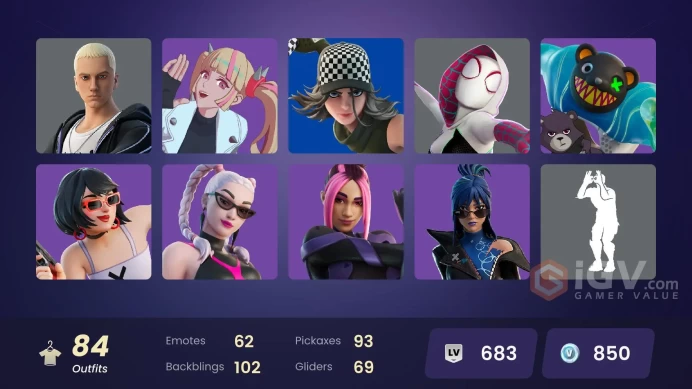 [PC/PSN] 84 skins | Andromeda | Spectra Knight | Malik | Galaxy Scout | Frostbite | Ronin | Renzo the Destroyer | Era | 850 VB