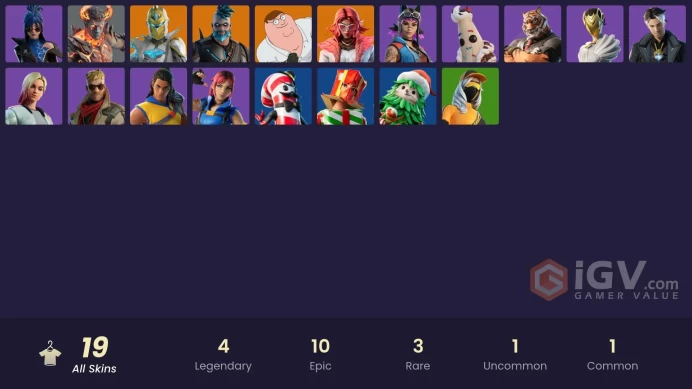 [PC/XBOX] 18 skins | Valeria | Spectra Knight | Omegarok | Peter Griffin | Heartbreak Ranger | Explorer Emilie | Renegade Lynx | Hope |