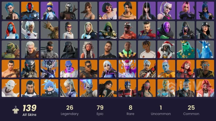 [ALL PLATFORMS]-138 Skin-181 Pickaxe-115 Emotes-158 Gliders-Neo Versa-Arcane Jinx OG-Lara Croft-The Cube Queen-FULL ACCESS-