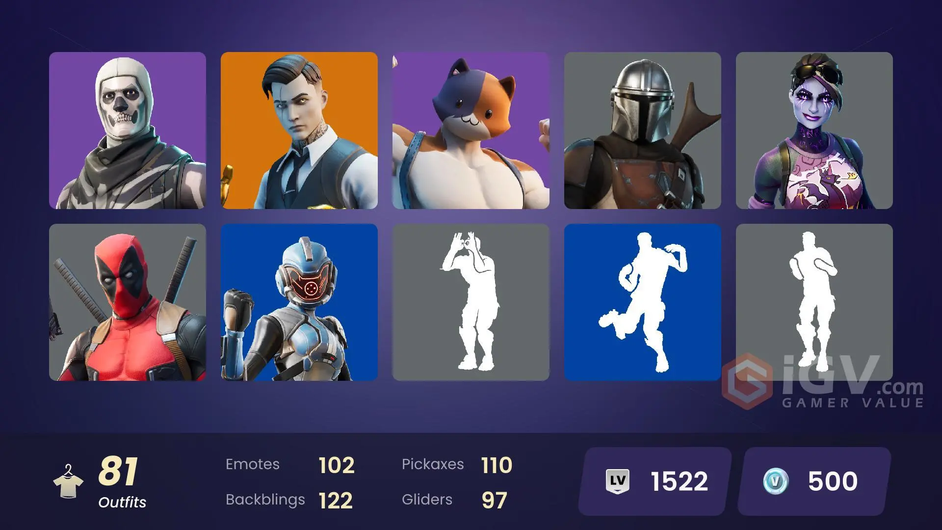 [ALL PLATFORMS] 81 skins | OG STW | OG Paradigma | Gold Midas | Skull ...